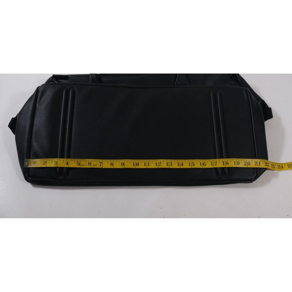 Portland Gear Duffel Black Cascade Duffel Vegan Leatherlite Travel Bag